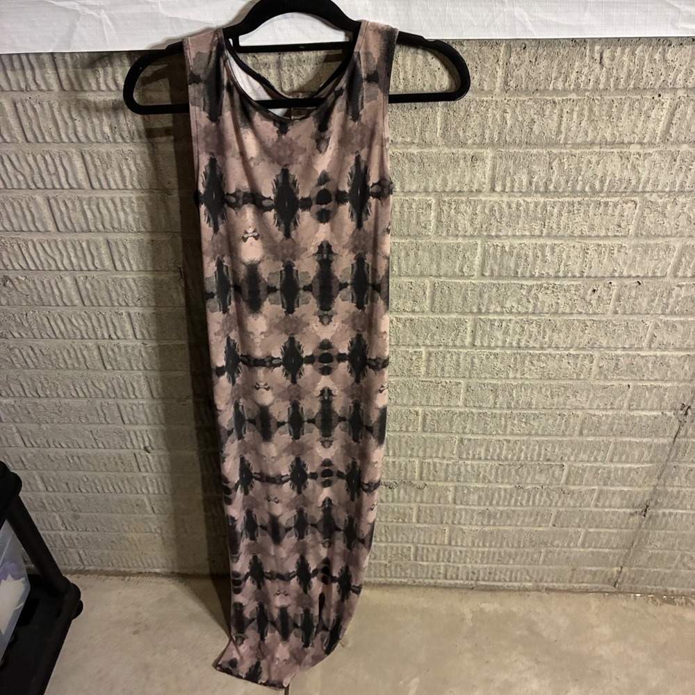 Bar III Tie Dye Maxi Dress Sleeveless Tank Size S